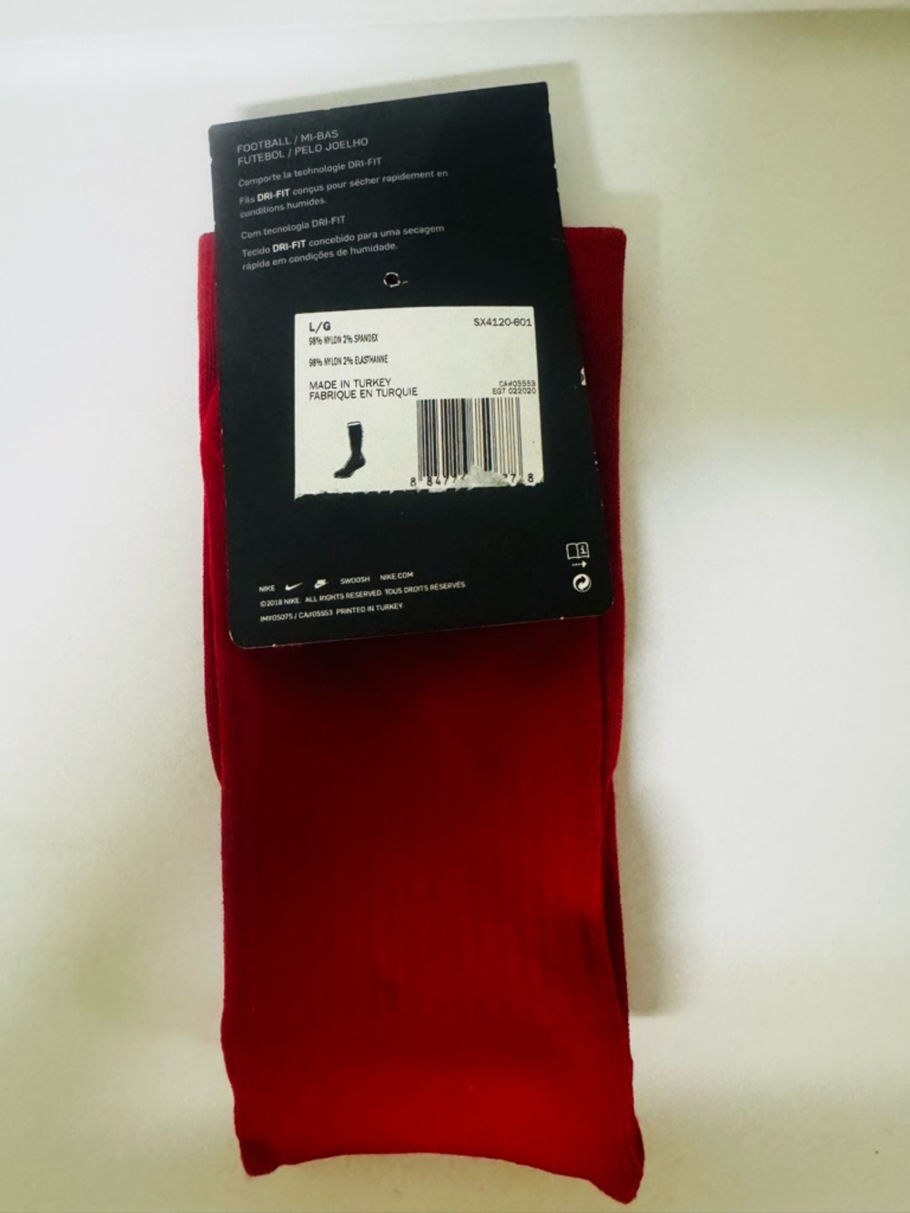 Nike Red Athletic Soccer/ Football Crew Socks
Unisex Men Size 8-12 Women 10-13 - Picture 3 of 4